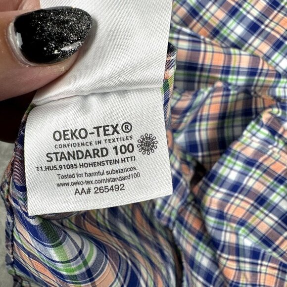 Lauren Ralph Lauren Men Large Black Label Colorful Plaid Long Sleeve Button Down - Picture 7 of 9